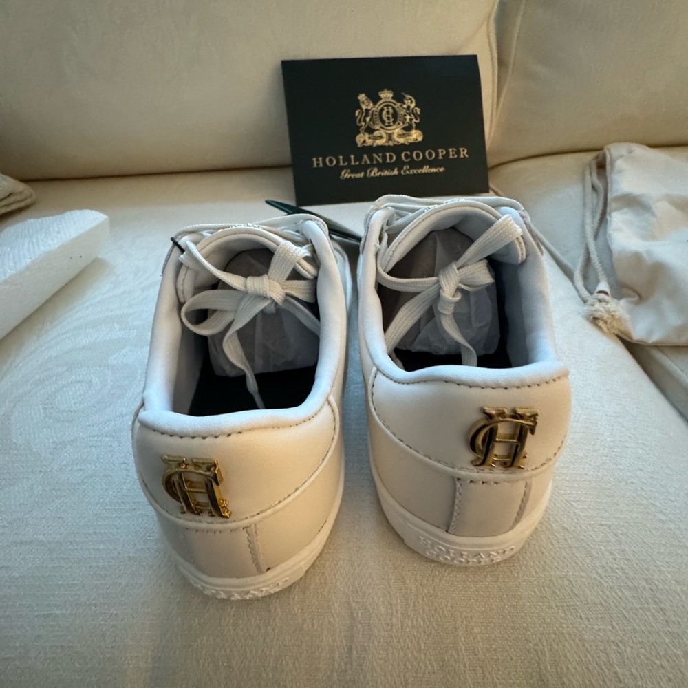 Holland Cooper Women's White Sneakers - Picture 4 of 10